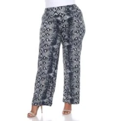 Women's Plus Size Printed Palazzo Pants - White Mark -ChicMama Sales Store GUEST cbc6fed4 b548 4ce8 842c fc1d70f57eae