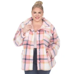 White Mark Plus Size Plaid Shacket -ChicMama Sales Store GUEST cc003af8 b741 4b76 91f4 6b32a8e038df