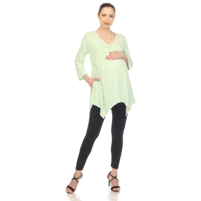 Maternity Empire Cut V-Neck Tunic Top 5 Maternity Empire Cut V-Neck Tunic Top - Image 5