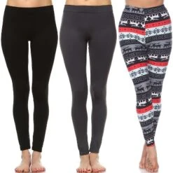 Women's Pack Of 3 Leggings - One Size Fits Most - White Mark -ChicMama Sales Store GUEST ce3f5f25 97f5 40c0 946a 2284e08ef290