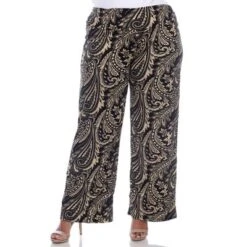 Women's Plus Size Printed Palazzo Pants - White Mark -ChicMama Sales Store GUEST cf5daba2 d3ac 474b a151 4c693676b4a6
