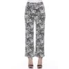 Women's Floral Paisley Wide Leg Palazzo Pants - White Mark