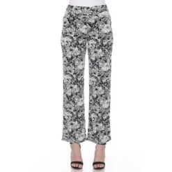 Women's Floral Paisley Wide Leg Palazzo Pants - White Mark