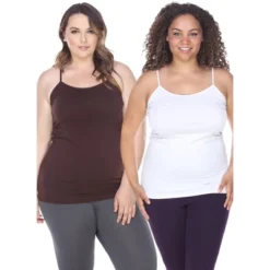 Women's Plus Size Tank Tops Pack Of 2 - One Size Fits Most Plus - White Mark -ChicMama Sales Store GUEST d204c27f 9446 4427 9d5e 295b6b6b80ce