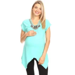 Maternity Myla Embellished Tunic Top - White Mark 25 Maternity Myla Embellished Tunic Top - White Mark -ChicMama Sales Store GUEST d2807134 50c0 49bd 8eb1 f9e60b1a83fd