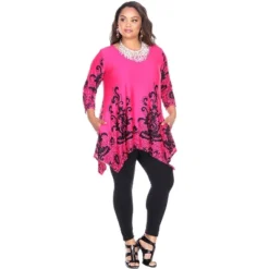 Women's Plus Size Scoop Neck Printed Yanette Tunic Top - White Mark 14 Women's Plus Size Scoop Neck Printed Yanette Tunic Top - White Mark -ChicMama Sales Store GUEST d469285d 6443 4b72 926f 420c75052f1e