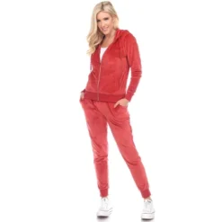 Women's 2 Piece Velour Tracksuit Set - White Mark 19 Women's 2 Piece Velour Tracksuit Set - White Mark -ChicMama Sales Store GUEST d71daea0 fe78 4962 84e1 6cf6dbae9e86