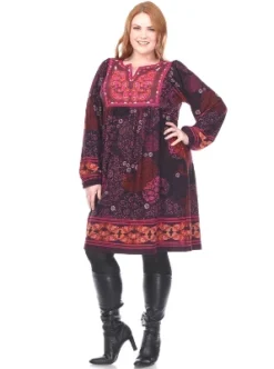 Women's Plus Size Apolline Embroidered Sweater Dress - White Mark -ChicMama Sales Store GUEST db05b0ba b082 42a4 b3ed d35723b24c84