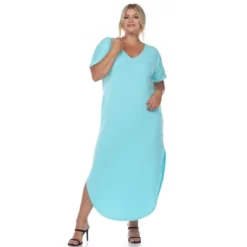 Plus Size Short Sleeve V-neck Maxi Dress -ChicMama Sales Store GUEST dcd5be43 4a85 4e6c a3f7 ee1f4943ef0e