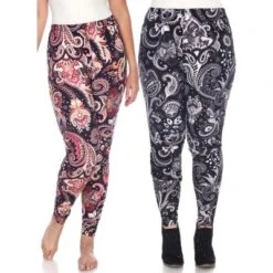 Women's Pack Of 2 Plus Size Leggings - One Size Fits Most Plus - White Mark -ChicMama Sales Store GUEST de2e8d79 782c 470f 92c0 7476c87c1c30