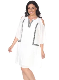Women's Plus Size Marybeth Embroidered Dress - White Mark -ChicMama Sales Store GUEST df59b1d6 4aec 4e69 82e3 d89d5290b2d3