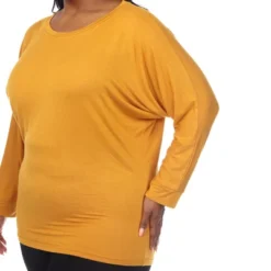 Plus Size Banded Dolman Top - White Mark -ChicMama Sales Store GUEST e3b7abe2 d691 4878 a47c a0aa6ba2e265