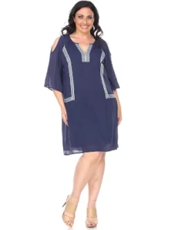 Women's Plus Size Marybeth Embroidered Dress - White Mark -ChicMama Sales Store GUEST e4eb8340 52bc 422d a336 ebabcf83e75d