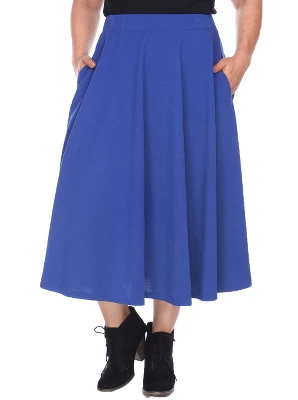 Women's Plus Size Tasmin Flare Midi Skirts - White Mark 7 Women's Plus Size Tasmin Flare Midi Skirts - White Mark - Image 7