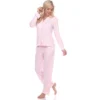 Women's Long Sleeve Pajama Set - White Mark
