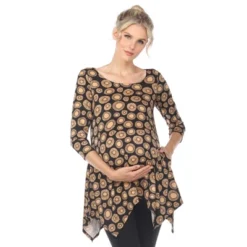 Maternity Printed Tunic Top -White Mark -ChicMama Sales Store GUEST ea19ad2a bca4 4bd8 b126 f0ef1a774999