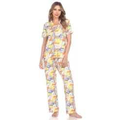 Women's Tropical Print Pajama Set - White Mark -ChicMama Sales Store GUEST ea79f5f3 1ec1 437d 9815 ec47537cc368