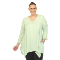 Plus Size Empire Cut V-Neck Tunic Top 17 Plus Size Empire Cut V-Neck Tunic Top -ChicMama Sales Store GUEST eb799e04 5079 45c8 bf3d ce4db209465c
