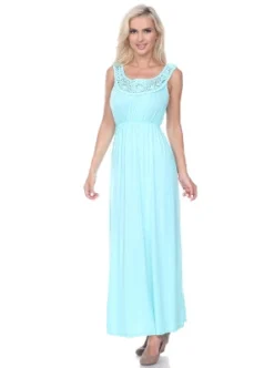 Women's Lace Neckline Katherine Maxi Dress - White Mark 18 Women's Lace Neckline Katherine Maxi Dress - White Mark -ChicMama Sales Store GUEST eb87f0d1 deb2 4cbb a2f7 e9c1651166ef