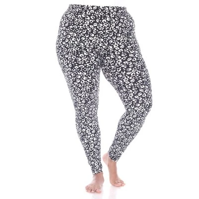 Plus Size Super Soft Leopard Printed Leggings - White Mark 5 Plus Size Super Soft Leopard Printed Leggings - White Mark - Image 5
