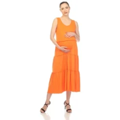 Maternity Scoop Neck Tiered Midi Dress 10 Maternity Scoop Neck Tiered Midi Dress -ChicMama Sales Store GUEST f2f11d51 7ae4 4289 80f3 eb780682668c