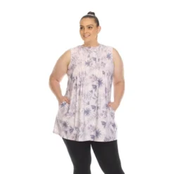 Plus Size Floral Sleeveless Tunic Top - White Mark -ChicMama Sales Store GUEST f5aec4aa 062a 4789 b5f0 2997afbfde0f