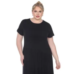 Plus Size Short Sleeves Maxi Dress - White Mark -ChicMama Sales Store GUEST f5c6d630 7cd0 4c90 a3f5 fc1f5c27788f