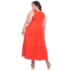 Plus Size Scoop Neck Tiered Midi Dress - White Mark -ChicMama Sales Store GUEST f621ed05 3c26 41bd ac5c 9aa91259b912