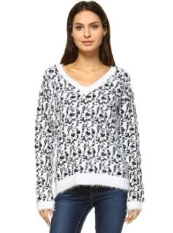 Women's Leopard Printed Sweater - White Mark 11 Women's Leopard Printed Sweater - White Mark -ChicMama Sales Store GUEST f687abb6 282e 4db0 bfc6 431e28afbcee