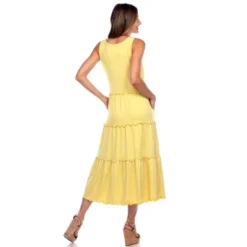 Maternity Scoop Neck Tiered Midi Dress - White Mark -ChicMama Sales Store GUEST f6a42910 90cf 4054 95ea 2234505d9e86