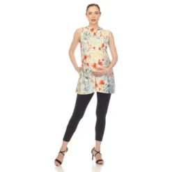 Maternity Floral Sleeveless Tunic Top -ChicMama Sales Store GUEST f6f0bfc9 678c 4a7c 9929 3964cd06e8cd