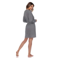 Women's 3 Piece Striped Pajama & Robe Set - White Mark -ChicMama Sales Store GUEST f80281f2 bb57 44eb 9b13 dc6e87bfed4f