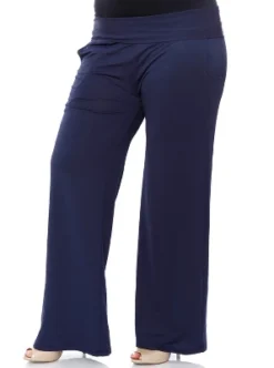 Women's Plus Size Solid Palazzo Pants - White Mark -ChicMama Sales Store GUEST f9eea75c 1a66 46ee ad4d fe896a60e316