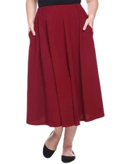 Women's Plus Size Tasmin Flare Midi Skirts - White Mark 27 Women's Plus Size Tasmin Flare Midi Skirts - White Mark -ChicMama Sales Store GUEST faf4ff30 7d73 4b4f 8700 e4b9b6a8771d